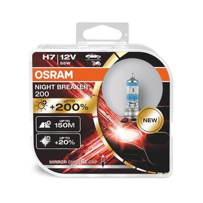 Žárovka OSRAM H7 12V 55W PX26d NB +200% 2ks
