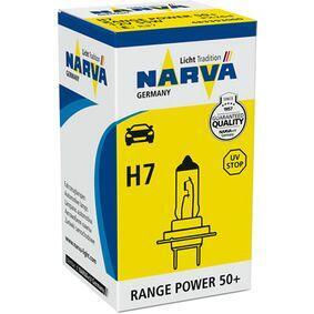 Žárovka Narva H7 12V 55W /RANGE POWER/+50% PX26d