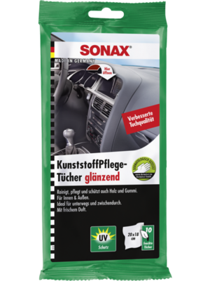 SONAX Čistící ubrousky na plasty 10ks (415100)