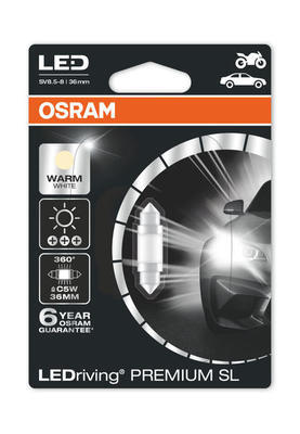 Žárovka OSRAM C5W 12V LED Premium Bílá